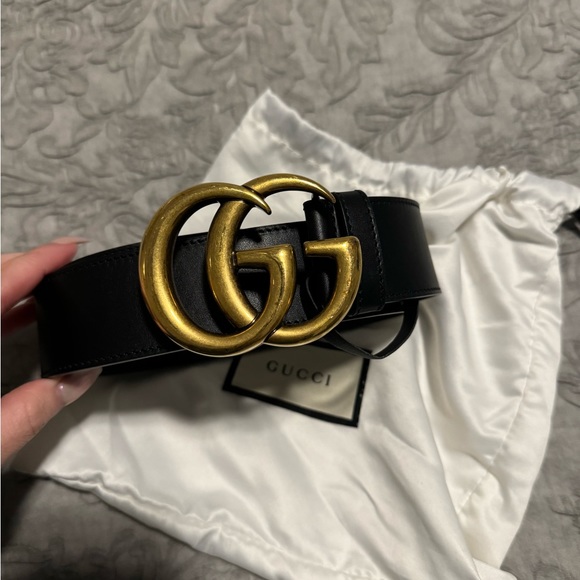2015 RE-EDITION WIDE LEATHER BELT | Size 70 | Bag included | Great Condition | - Picture 3 of 12